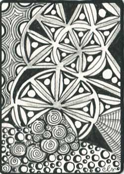 "Circular Motion" by Connie Souba, Wisconsin Rapids WI - Ink & Graphite